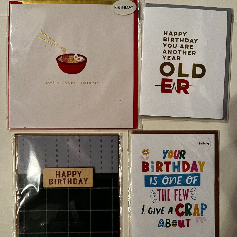 Birthday Cards‎ (Adult Themed) (new / Lot of 5)